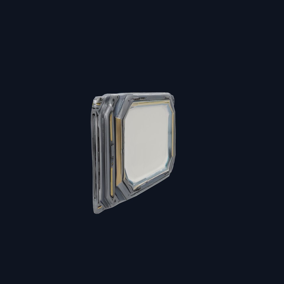 Futuristic Steel Window model pack